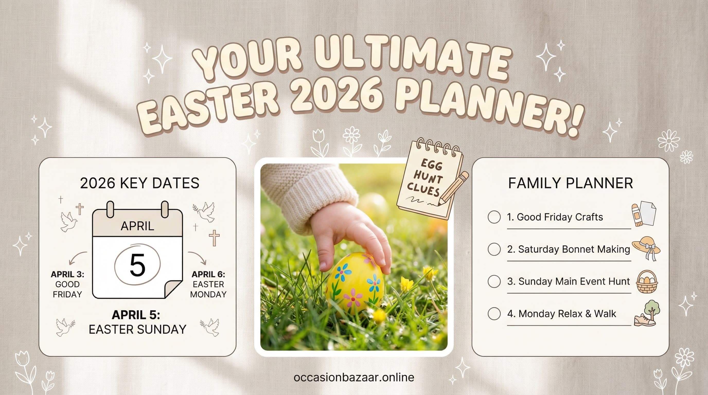 Easter 2026 Planner: Bank Holiday Dates, Egg Hunt Guide & Fun Activities for Families