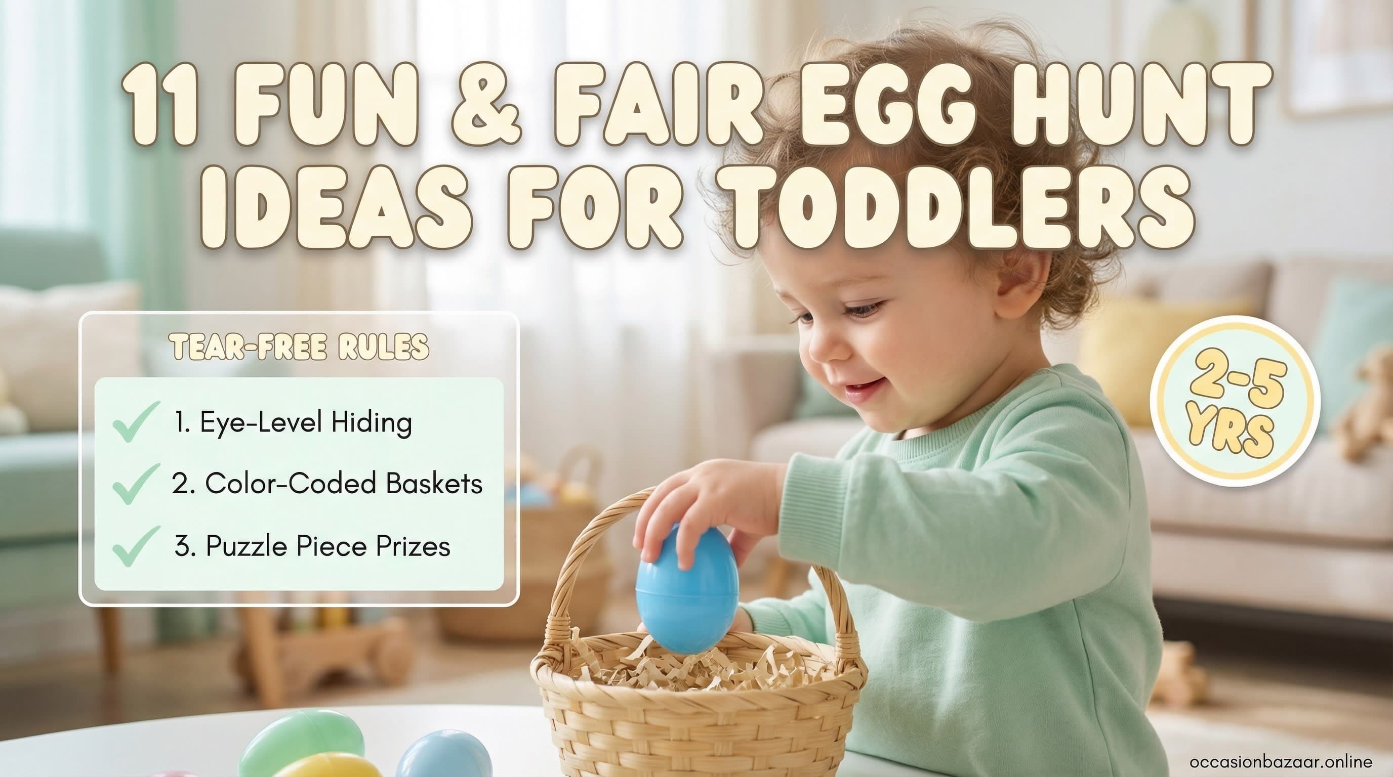 11 Tear-Free Easter Egg Hunt Ideas for Toddlers & Indoor Spaces (2026)